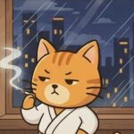 種子島を吸うネコ