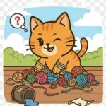 遊ぶネコ