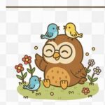 仲良しフクロウ